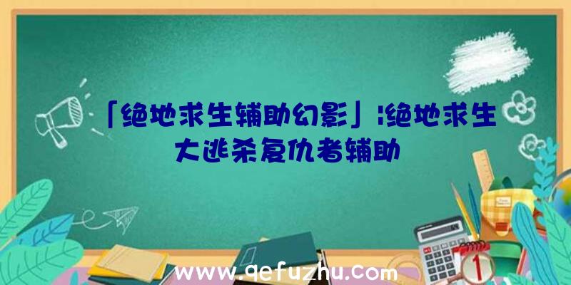 「绝地求生辅助幻影」|绝地求生大逃杀复仇者辅助